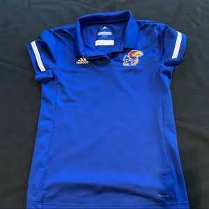 Adidas Kansas Jayhawks Blue Team Polo Women’s